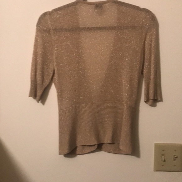 Worthington petite medium metallic short sleeve sweater - Picture 4 of 4